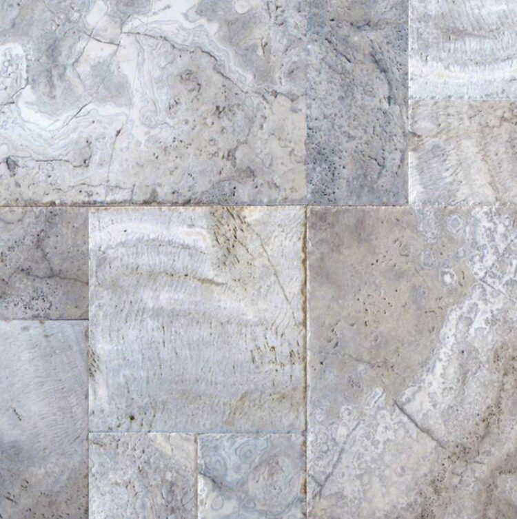 Silver Travertine Natural Stone Paver